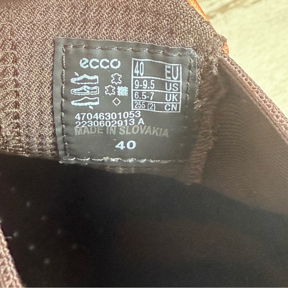 ECCO Soft 7 Chelsea Boot Sneaker Cognac Brown Leather Pull On EU 40 Size 9-9.5 - Picture 14 of 14